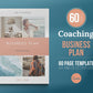 Coaching Business Plan Template (blue)