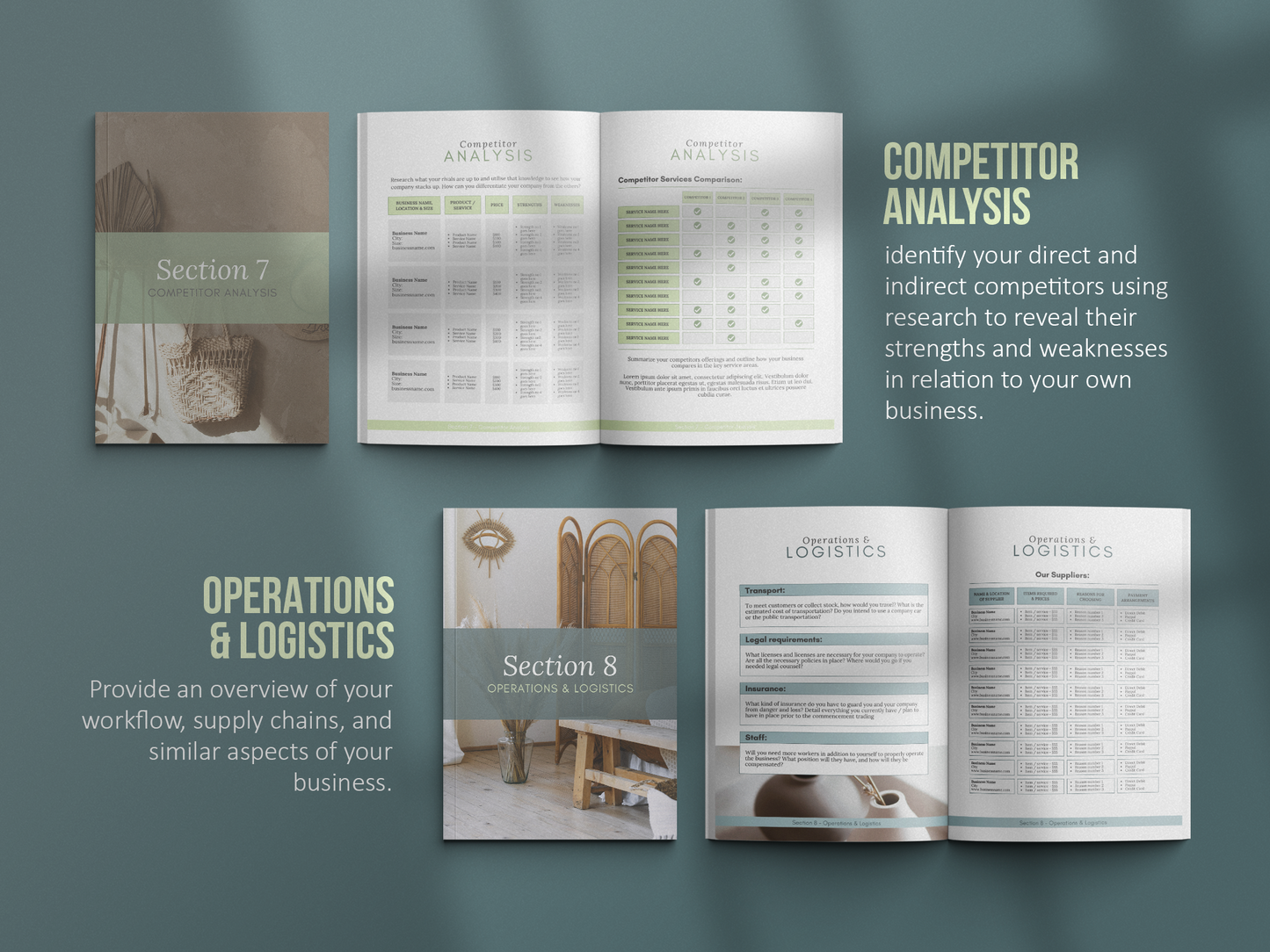 Coaching Business Plan Template (green)