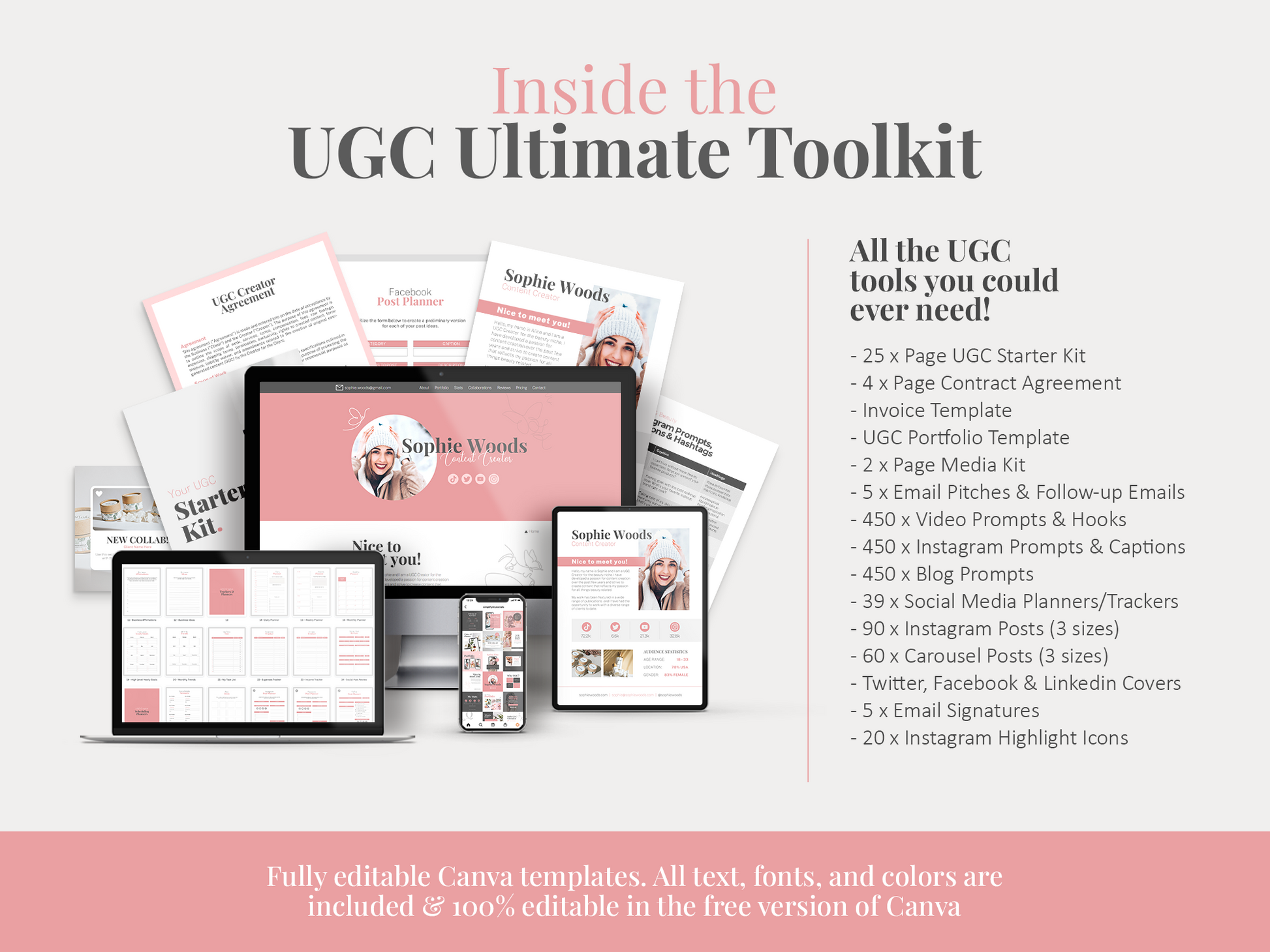 UGC Creator Ultimate Toolkit (Pink)